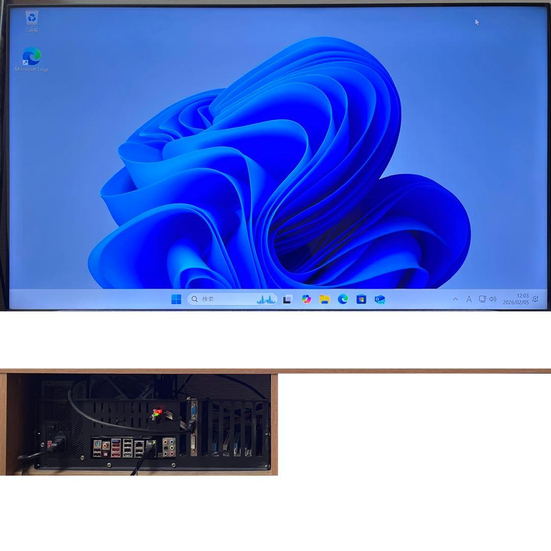 オープンフレームPC （Win11, Core i7, メモリ16GB）