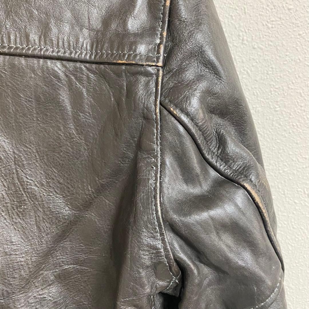 Schott フライトジャケット レザー ボア襟 サイズ40