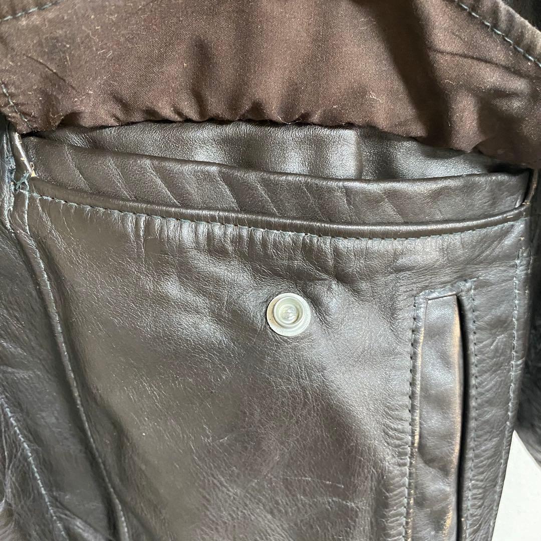 Schott フライトジャケット レザー ボア襟 サイズ40