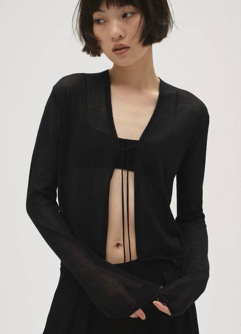 【新品】 Compact Sheer Knitcardigan