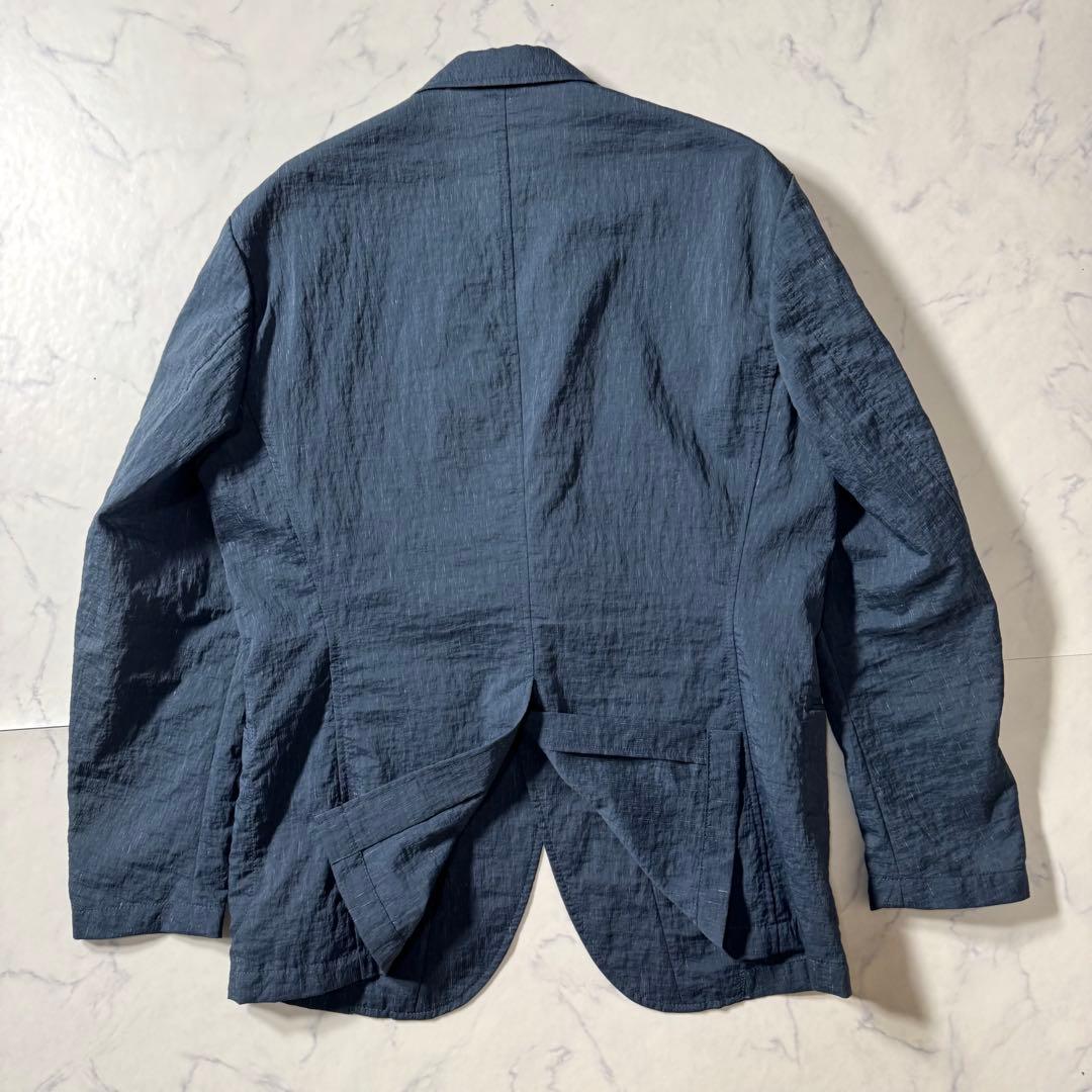 【美品】23区 HOMME　テーラードジャケット　アンコン　リネン混　2b　XL