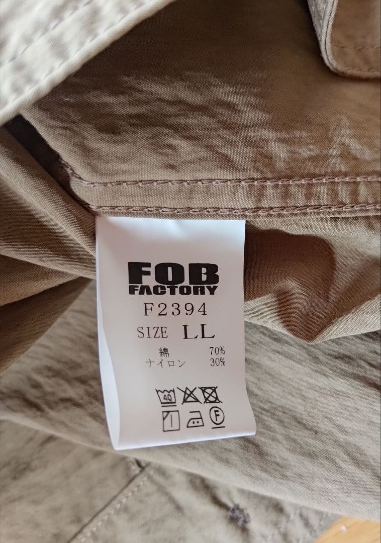 FOB FACTORY カバーオール サイズ4 ベージュ