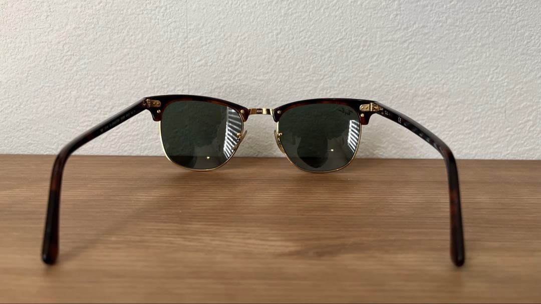 Ray-Ban Clubmaster サングラス ブラウン/ゴールド