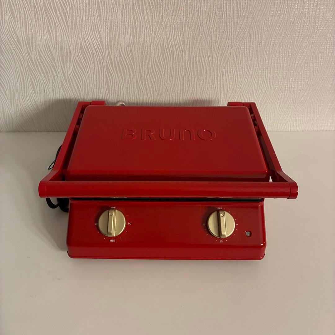 本日限定価格‼️BRUNO グリルサンドメーカー ダブル レッド BOR084