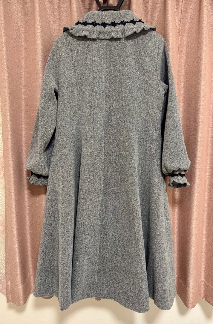 しまみさ ロングコート グレー Lサイズ 青木美沙子 しまむら
