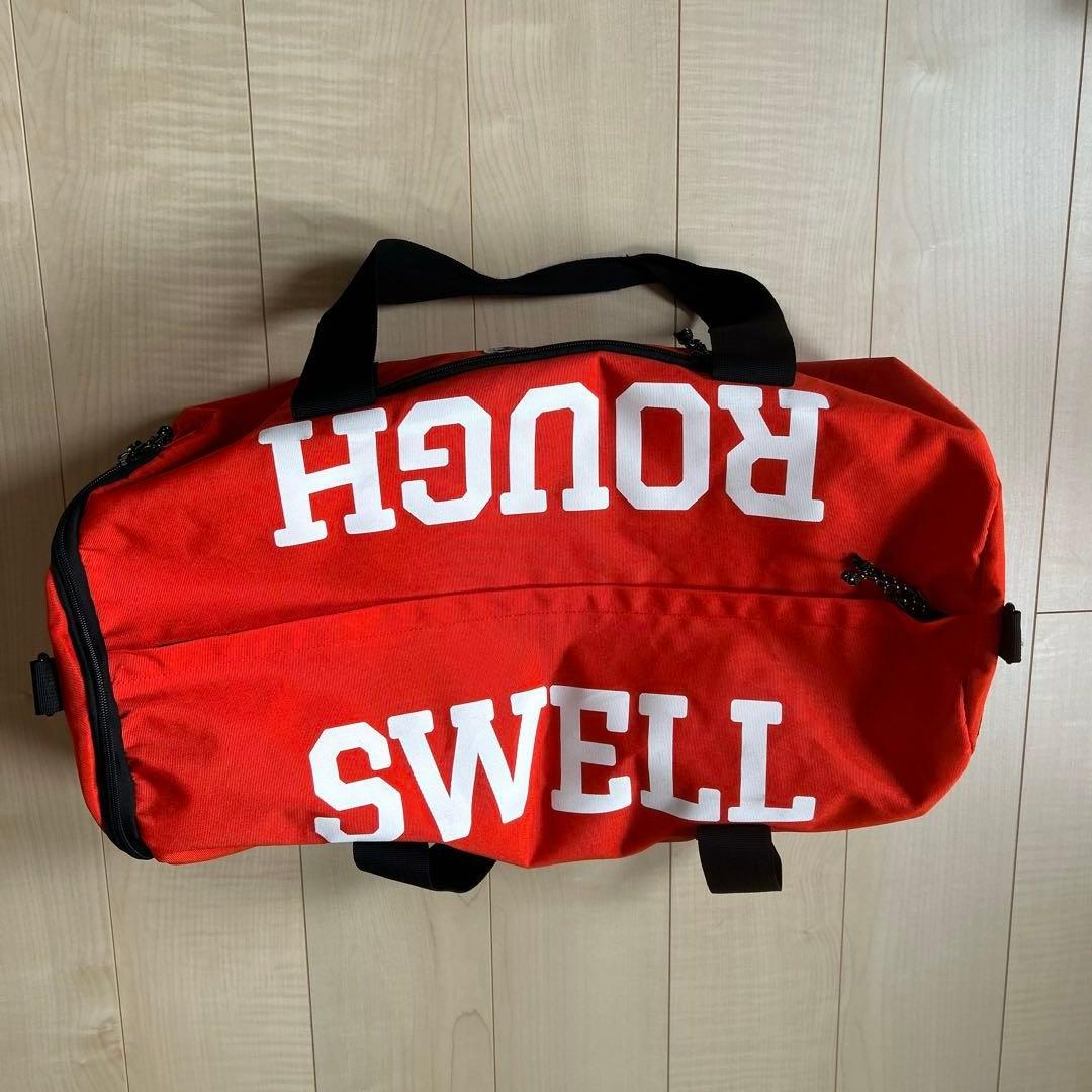 rough &swell ドラム型バッグ　赤