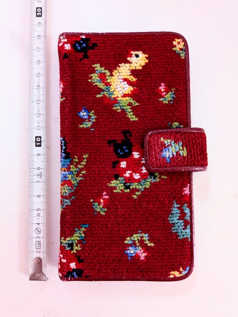 フェイラー　ハイジ　スマホケース　スマホカバー　ダークレッド