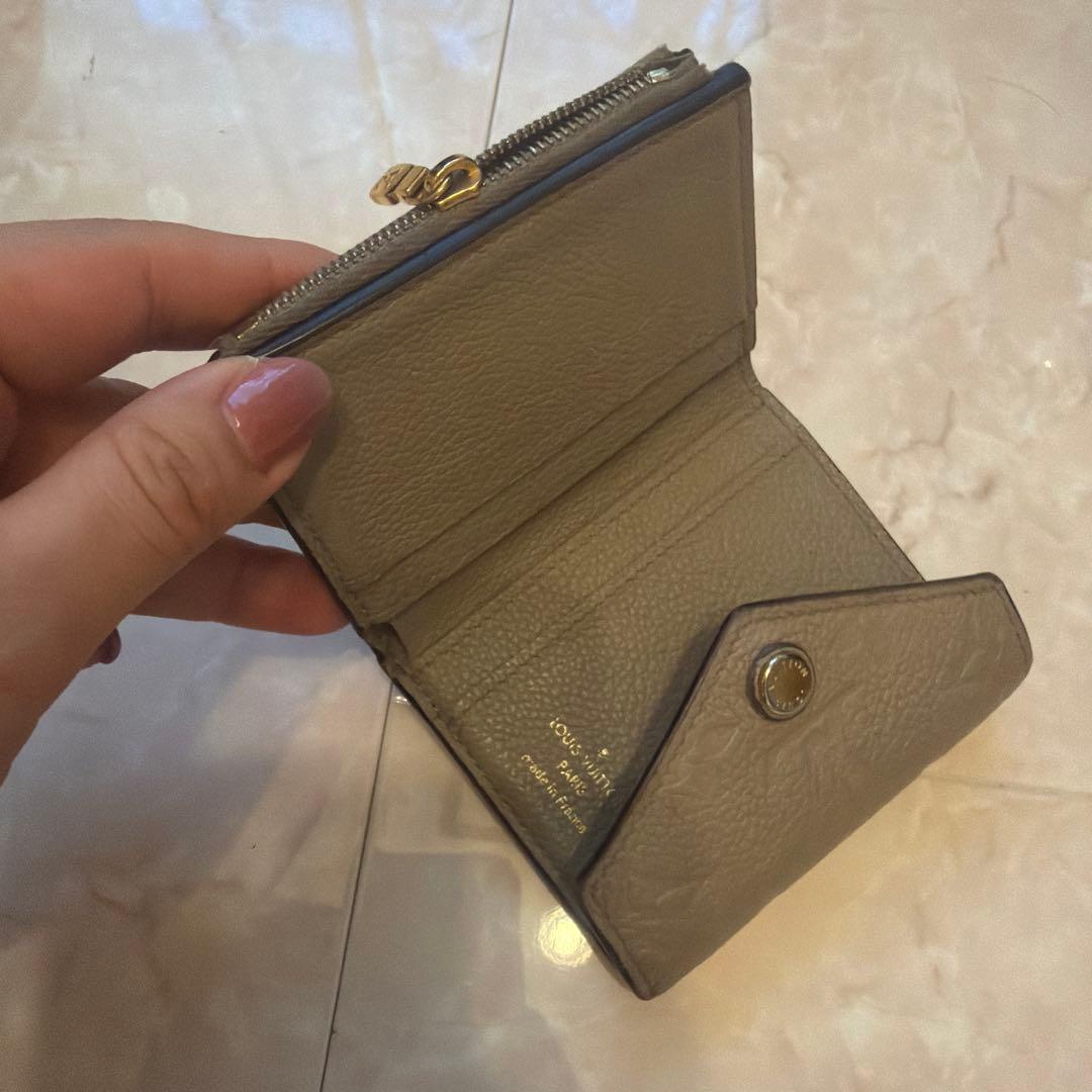 Louis Vuitton 二つ折り財布 ベージュ