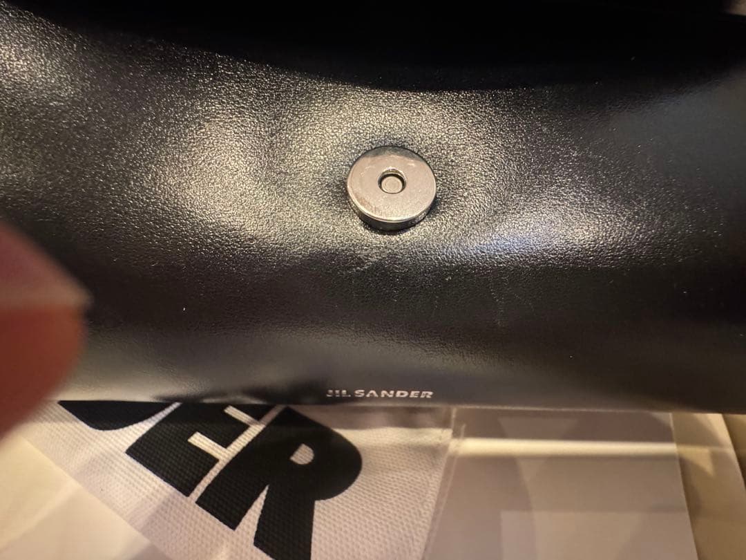 Jil Sander ジルサンダーCannolo スモール本当シルバー伊勢丹