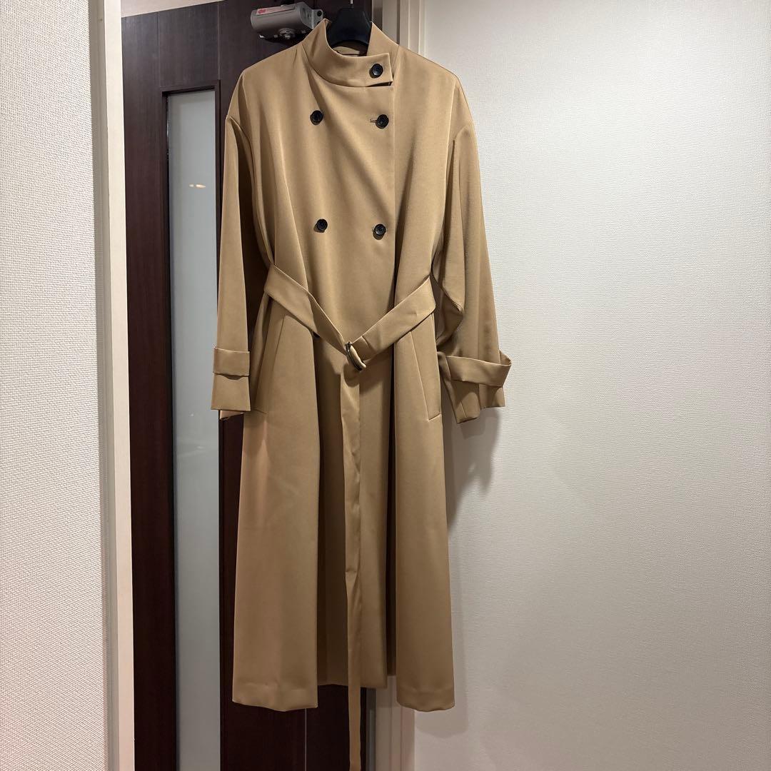 トゥモローランドコレクション　カバートクロス スタンドカラーコート