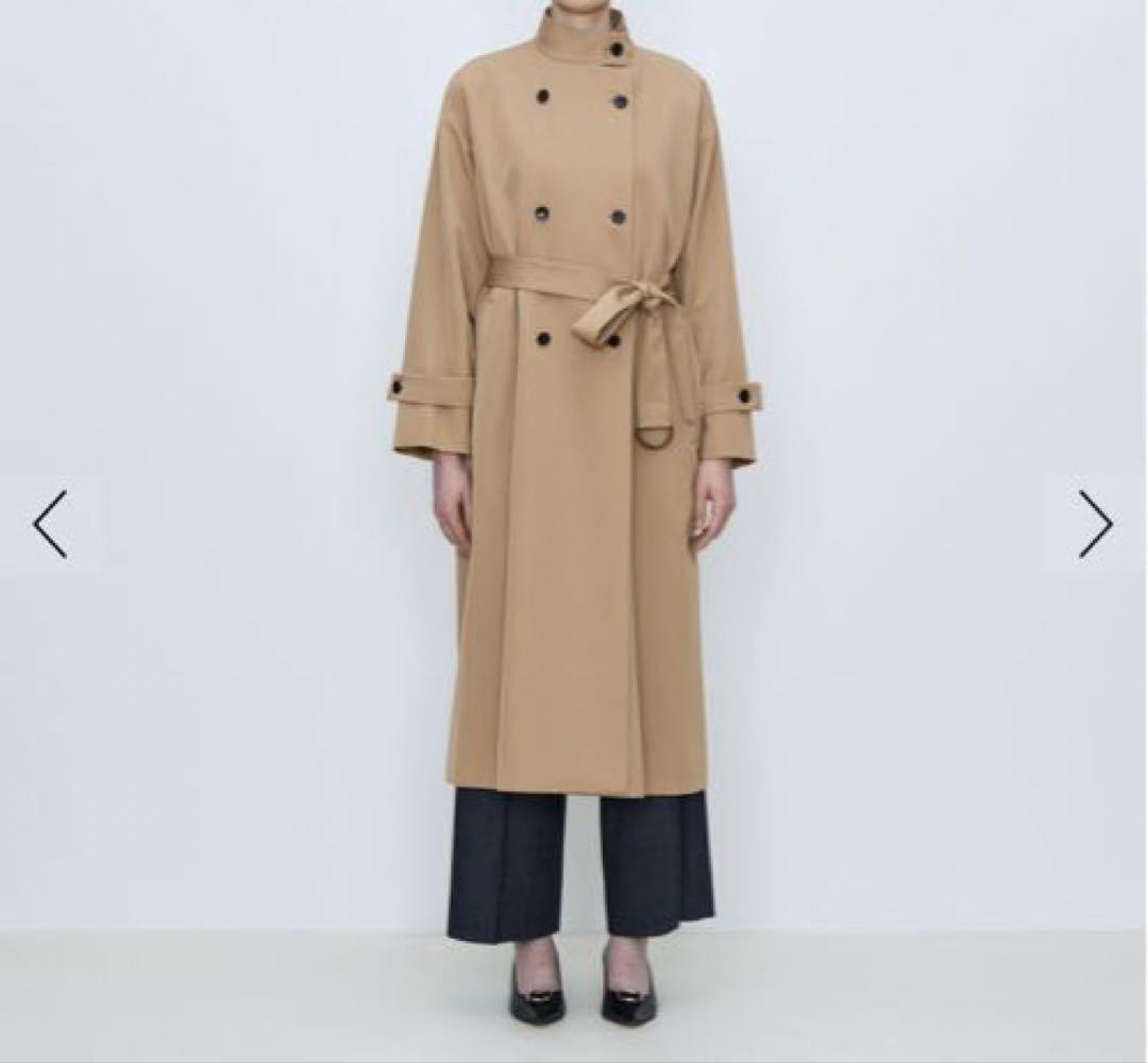 トゥモローランドコレクション　カバートクロス スタンドカラーコート