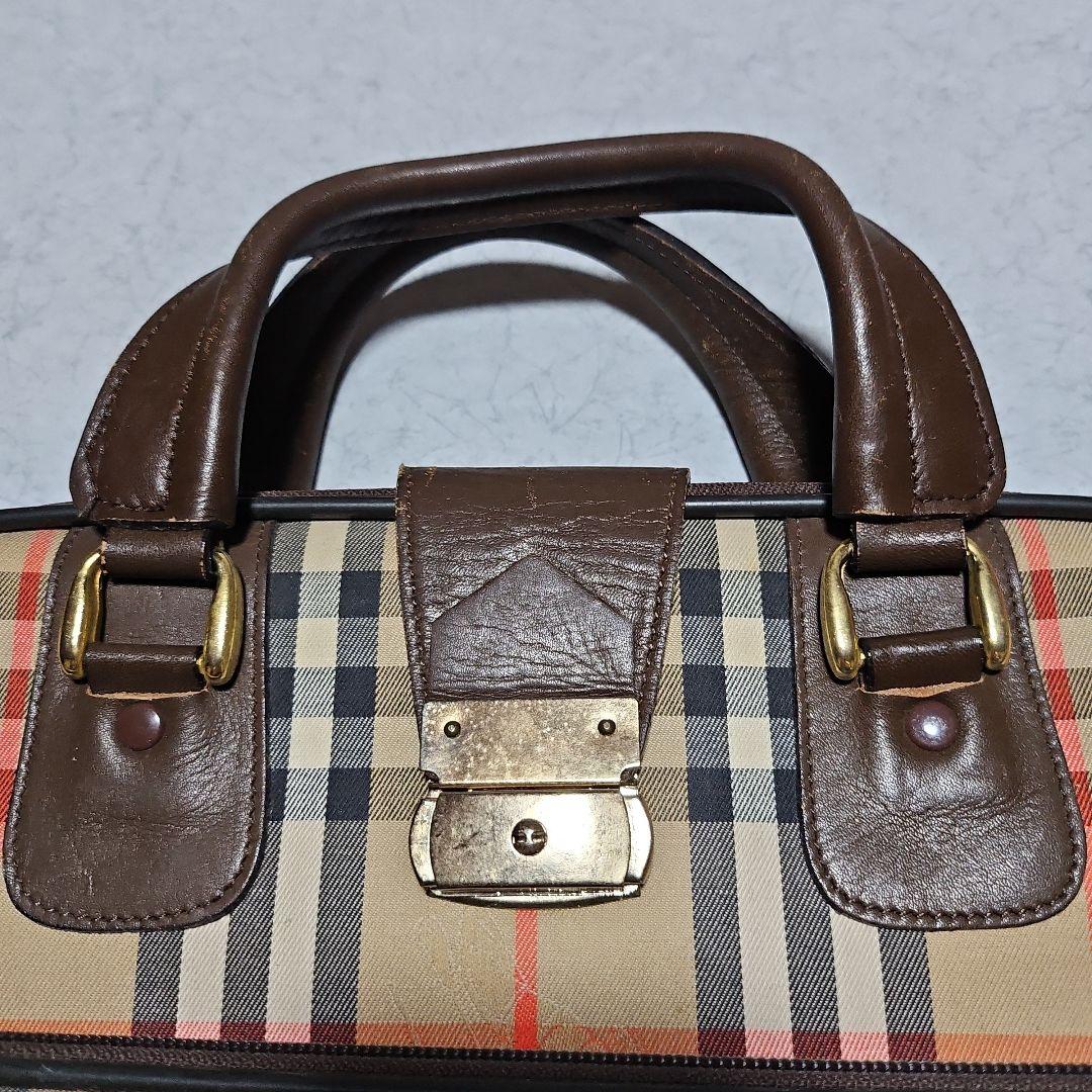 Burberrysバーバリーノバチェックガーメントバッグヴィンテージ品