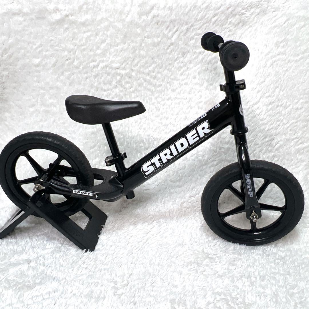 【汎用スタンド付き】ストライダー12インチ SPORT ブラック 日本正規品