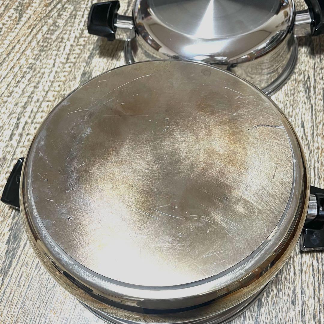 ロイヤルクイーン 28cm IH対応 5層鍋 蒸し器付