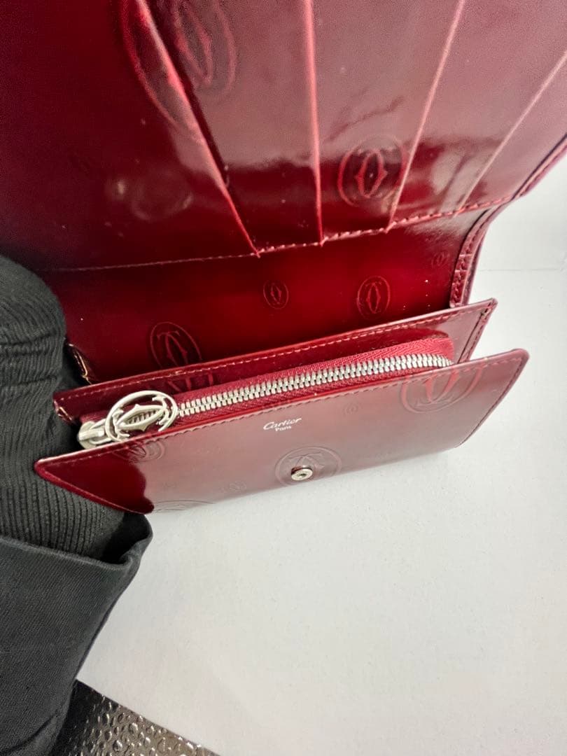 【希少】✨Cartier カルティエ パッピーバースデー コンパクトウォレット