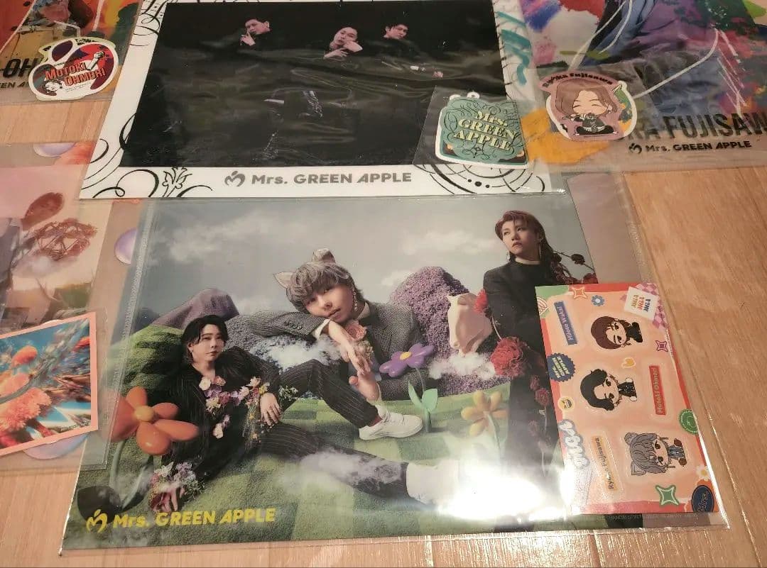 Mrs.GREEN APPLE ミセス1番くじクリアファイル+ステッカーセット