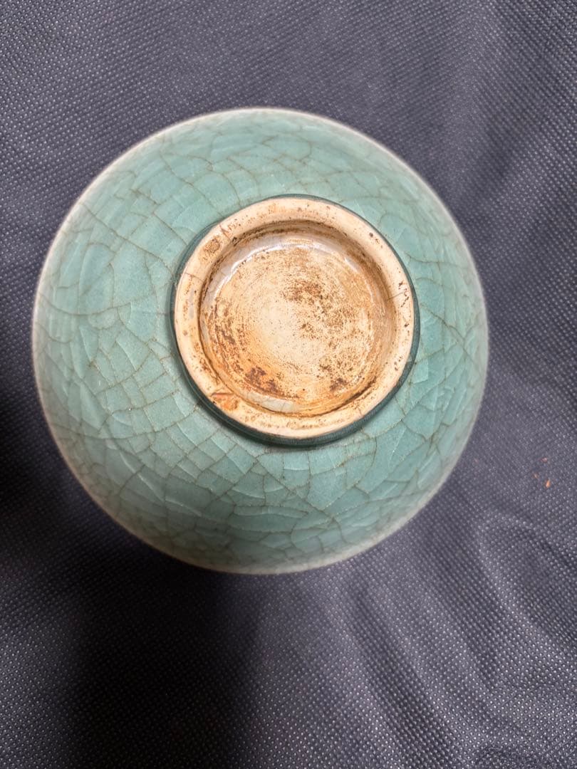 中国古美術品　龍泉窑 青磁茶碗 明の時代