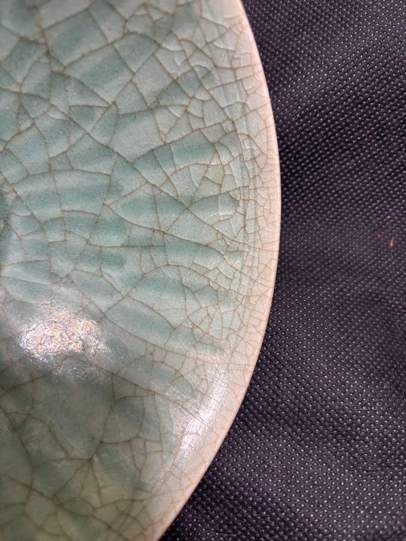 中国古美術品　龍泉窑 青磁茶碗 明の時代