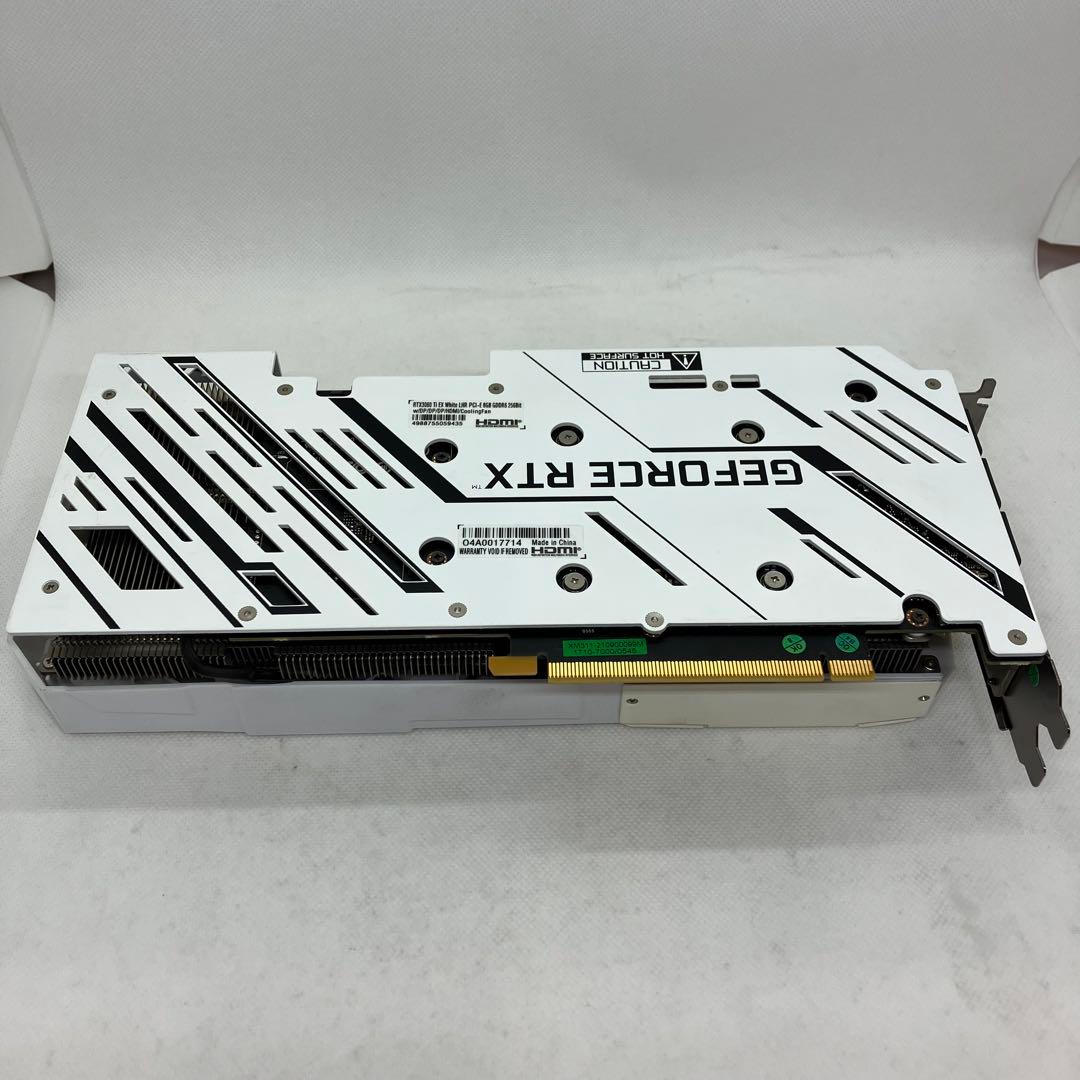グラフィックボード・グラボ・ビデオカード GALAKURO GK-RTX3060Ti-E8GB/WHITE/LHR 163
