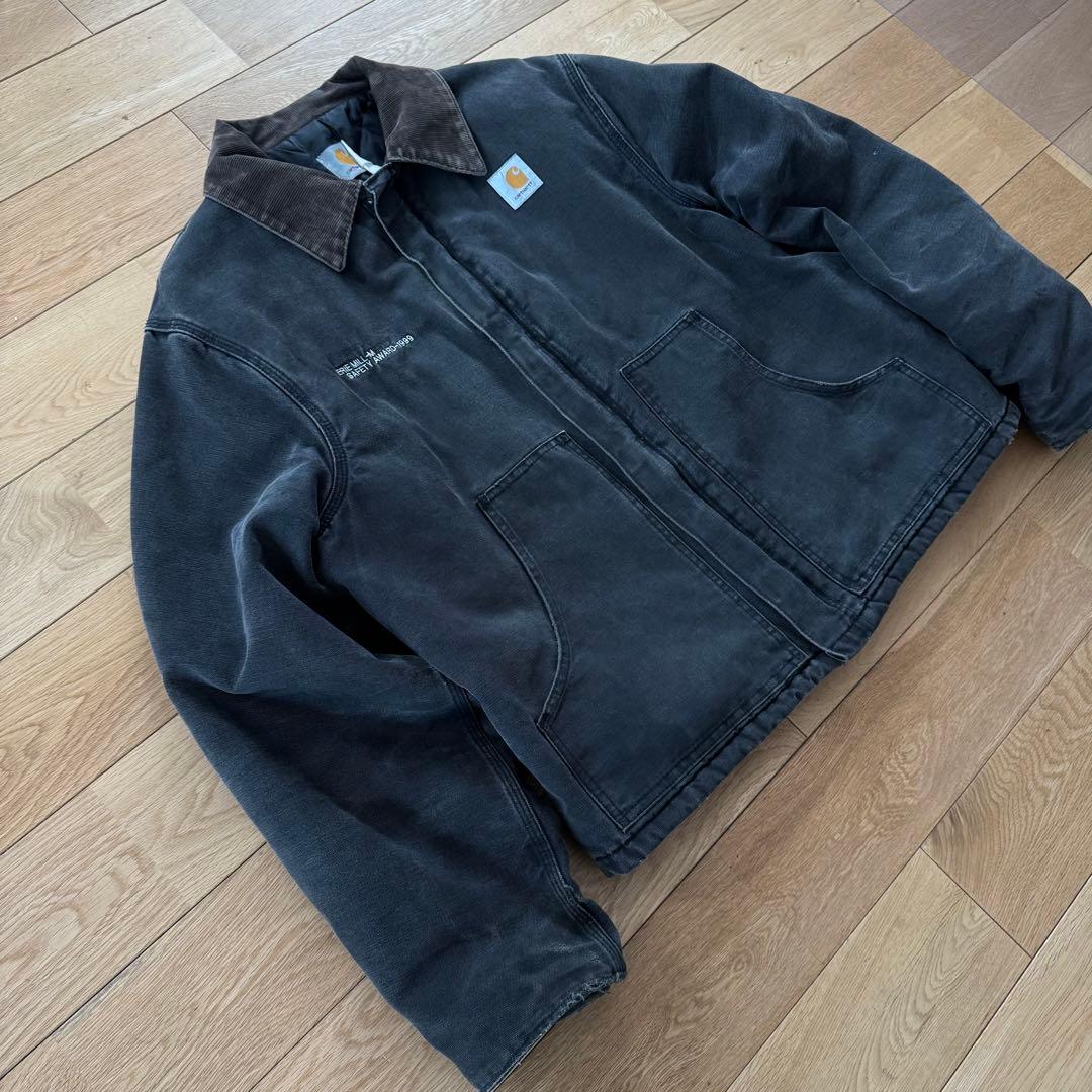 【Carhartt】90's トラディショナルジャケット L-XL相当 墨黒