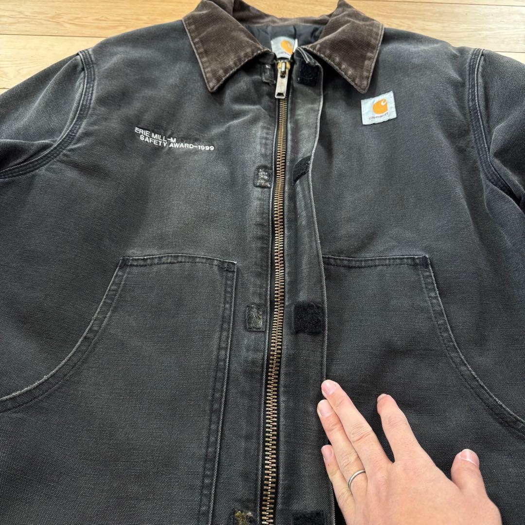 【Carhartt】90's トラディショナルジャケット L-XL相当 墨黒