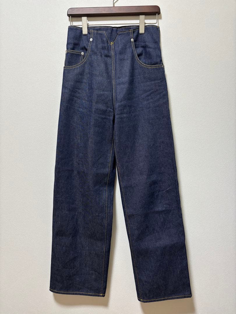 Cygne シーニュ デニム Laurent Mサイズ ハイウエスト ワイド
