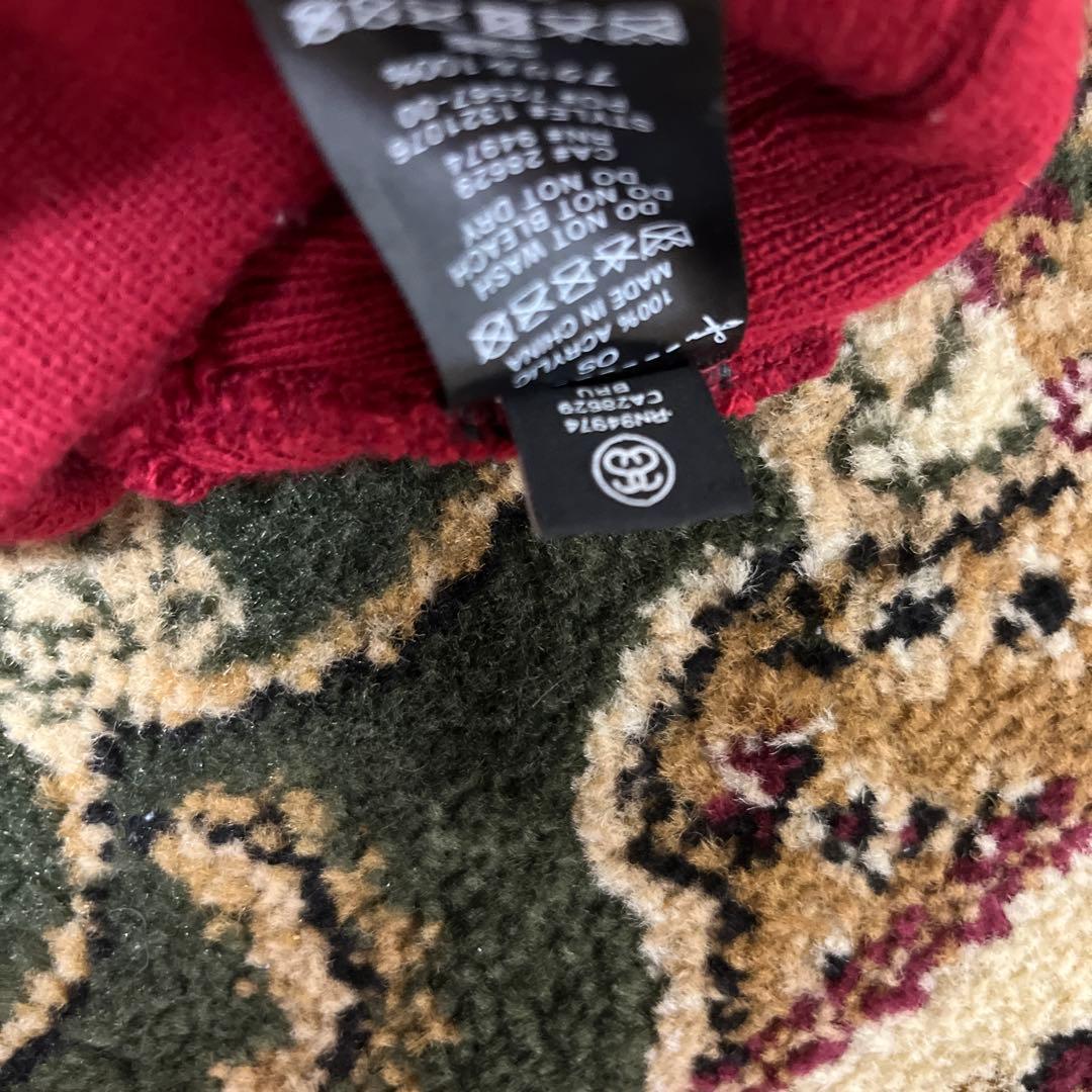 stussy beanie 赤