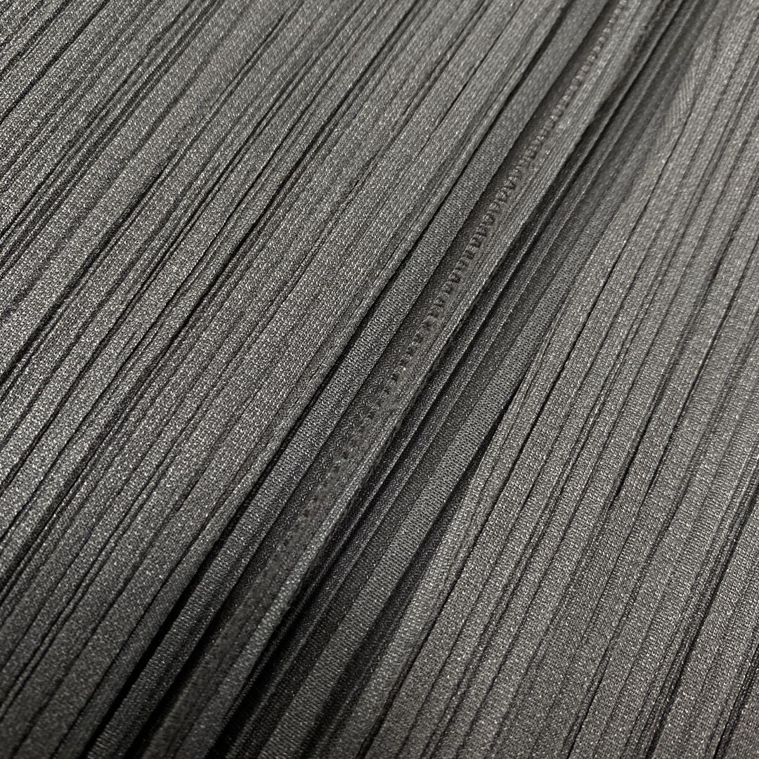 美品 ISSEY MIYAKE プリーツプリーズ カーディガン グレー3