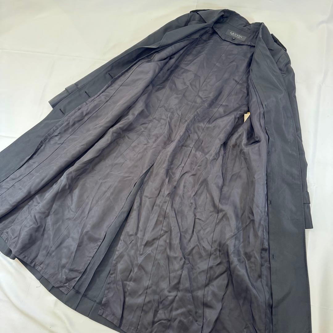 LANVIN COLLECTION トレンチコート 黒 38 M