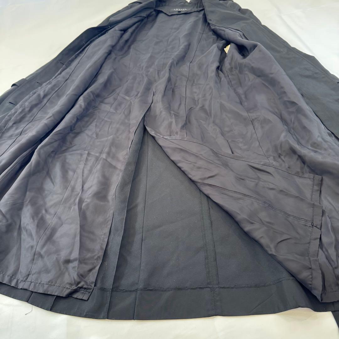 LANVIN COLLECTION トレンチコート 黒 38 M