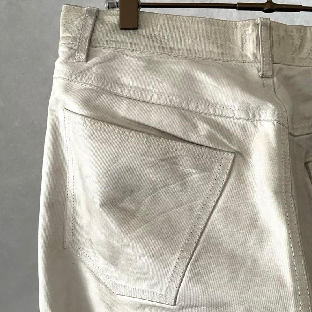 旬のレザー A.P.C. LEATHER PANTS ホワイト フランス製 32
