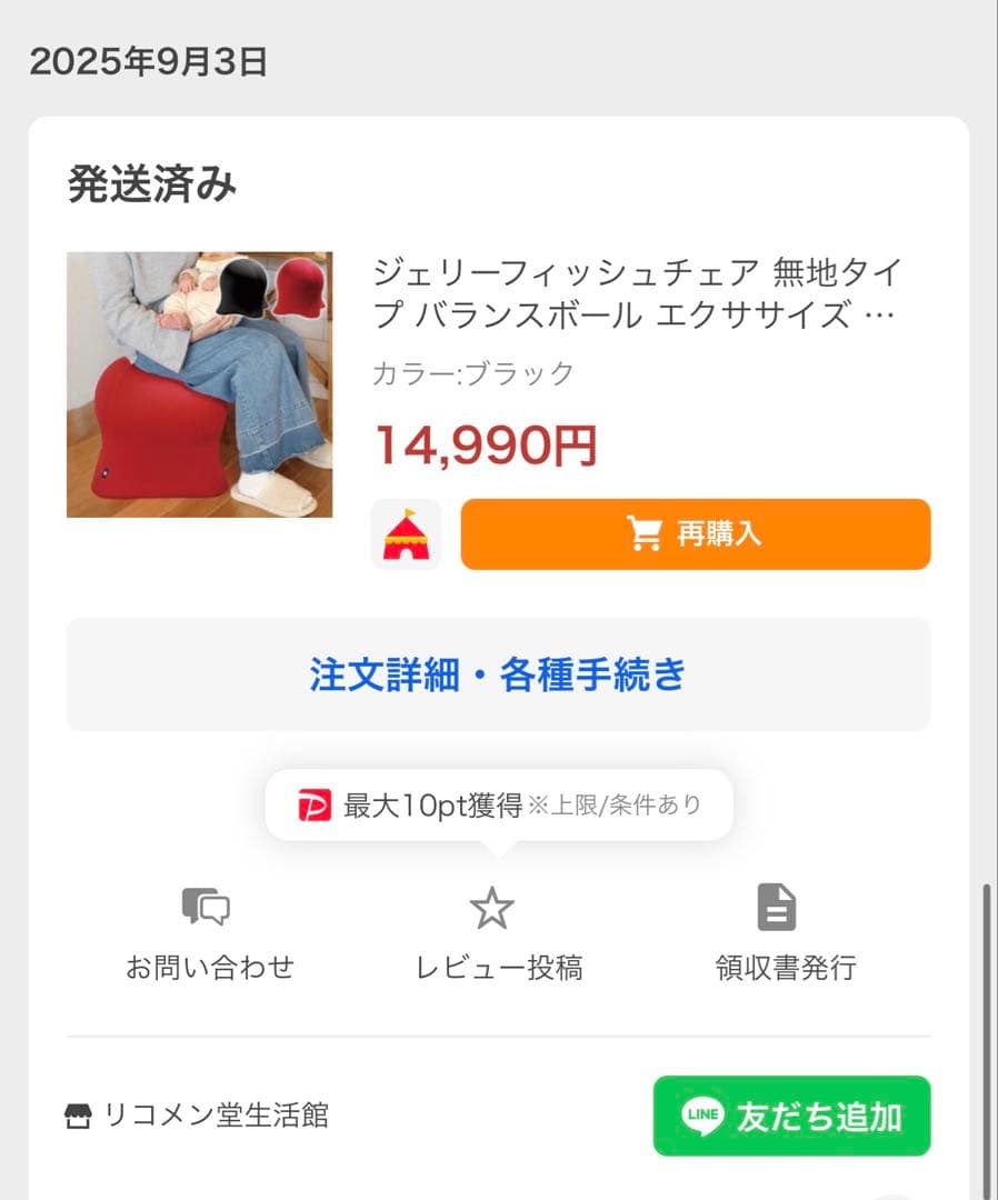 未使用 ジェリーフィッシュチェアSPICE OF LIFE ブラック