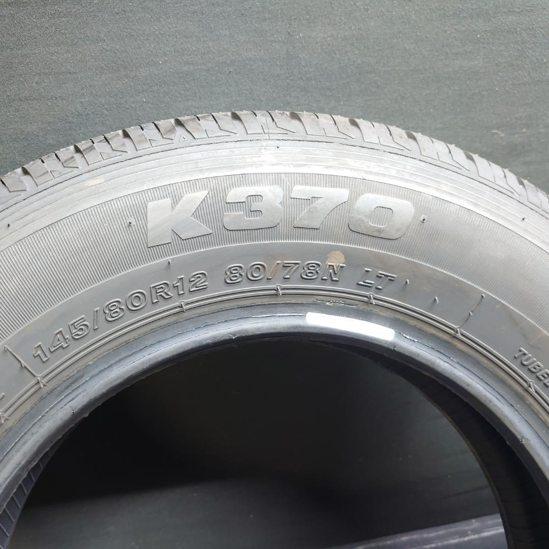 2020年 ブリヂストン K370 145/80Ｒ12 80/78N LT 2本