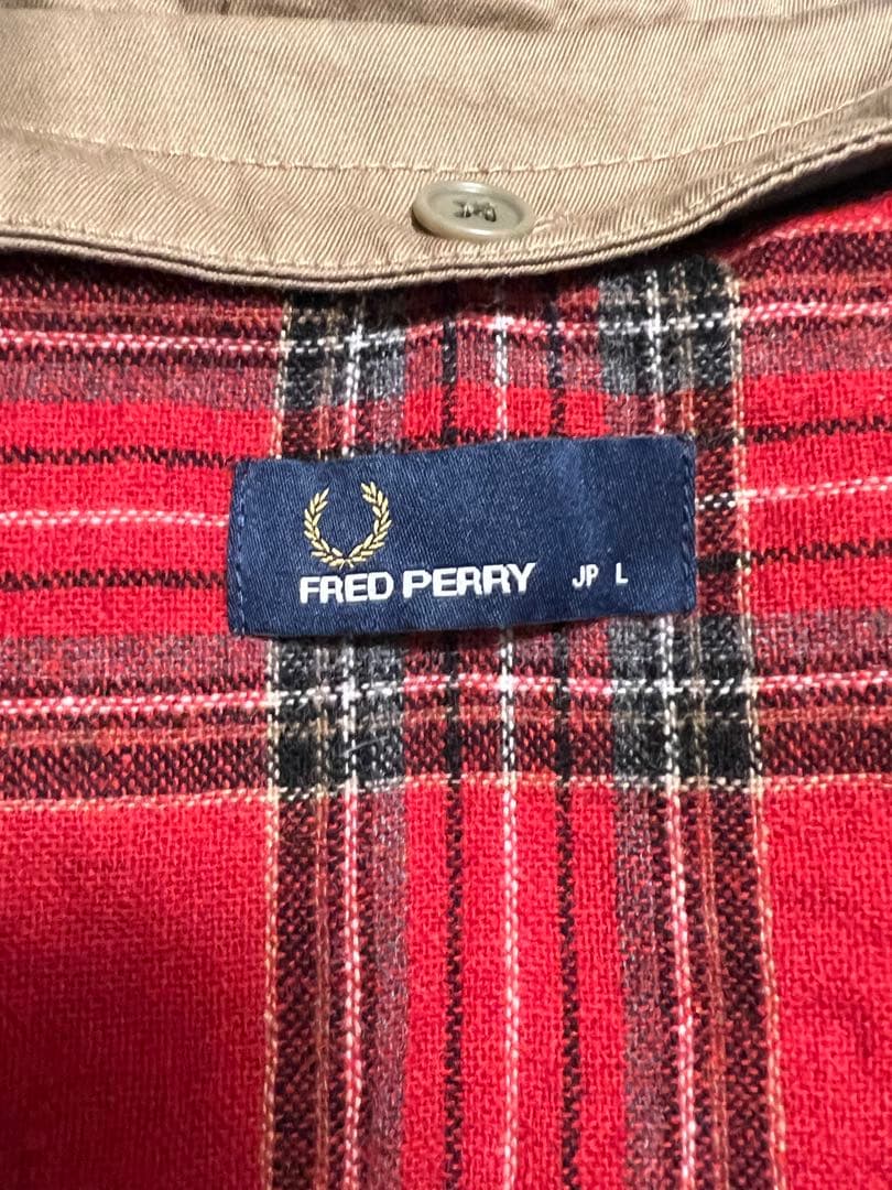 FRED PERRY フレッドペリー コート Coatチェック柄 ウールライナー