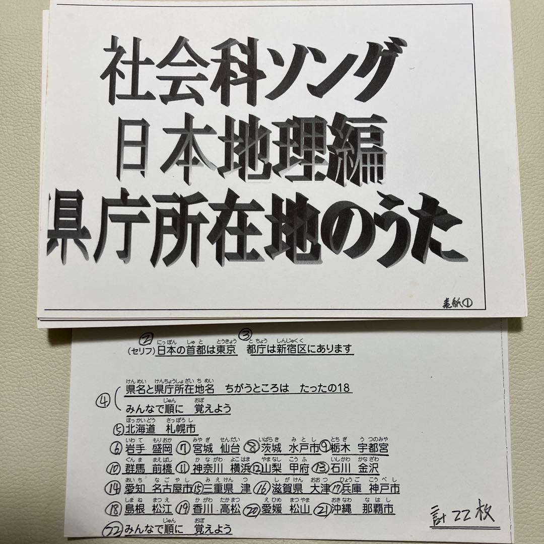 七田式　フラッシュカード　社会科ソング　まとめ売り