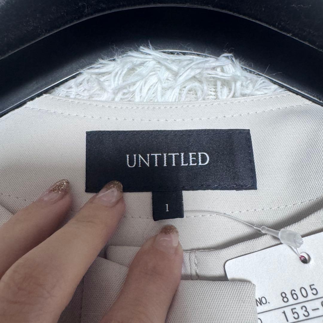 新品 UNTITLED ライナー付き スプリング ノーカラーコート 定価4.6