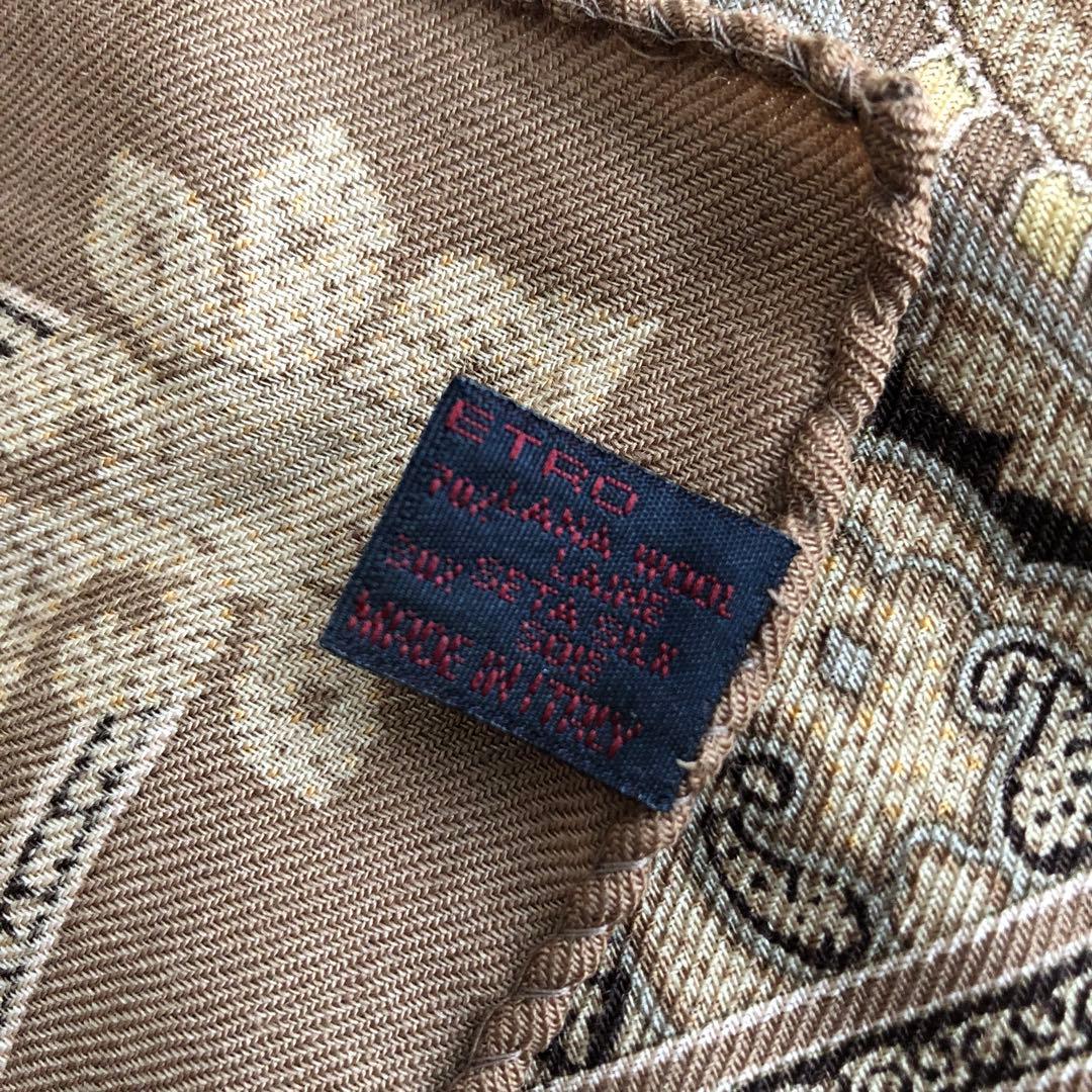 エトロ　大判 ストール　ウール＆シルク　ETRO ペイズリー