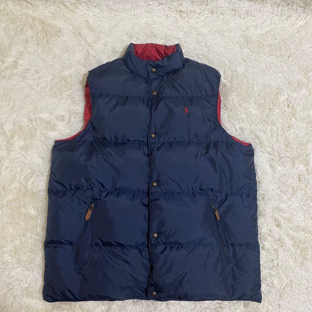 【ビッグ】 現行ロゴ POLO Ralph Lauren リバーシブル ダウン