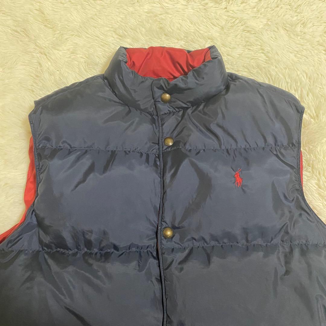 【ビッグ】 現行ロゴ POLO Ralph Lauren リバーシブル ダウン