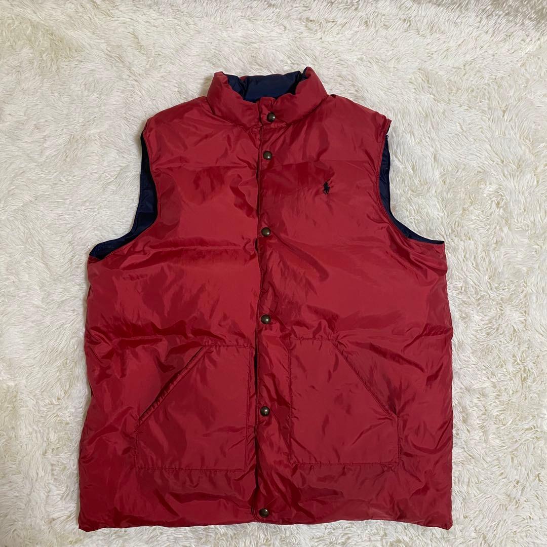 【ビッグ】 現行ロゴ POLO Ralph Lauren リバーシブル ダウン