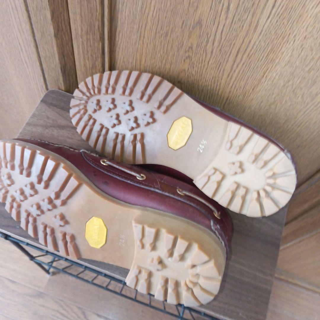 REGAL　レザー デッキシューズ　made in japan　ヒールやや高め