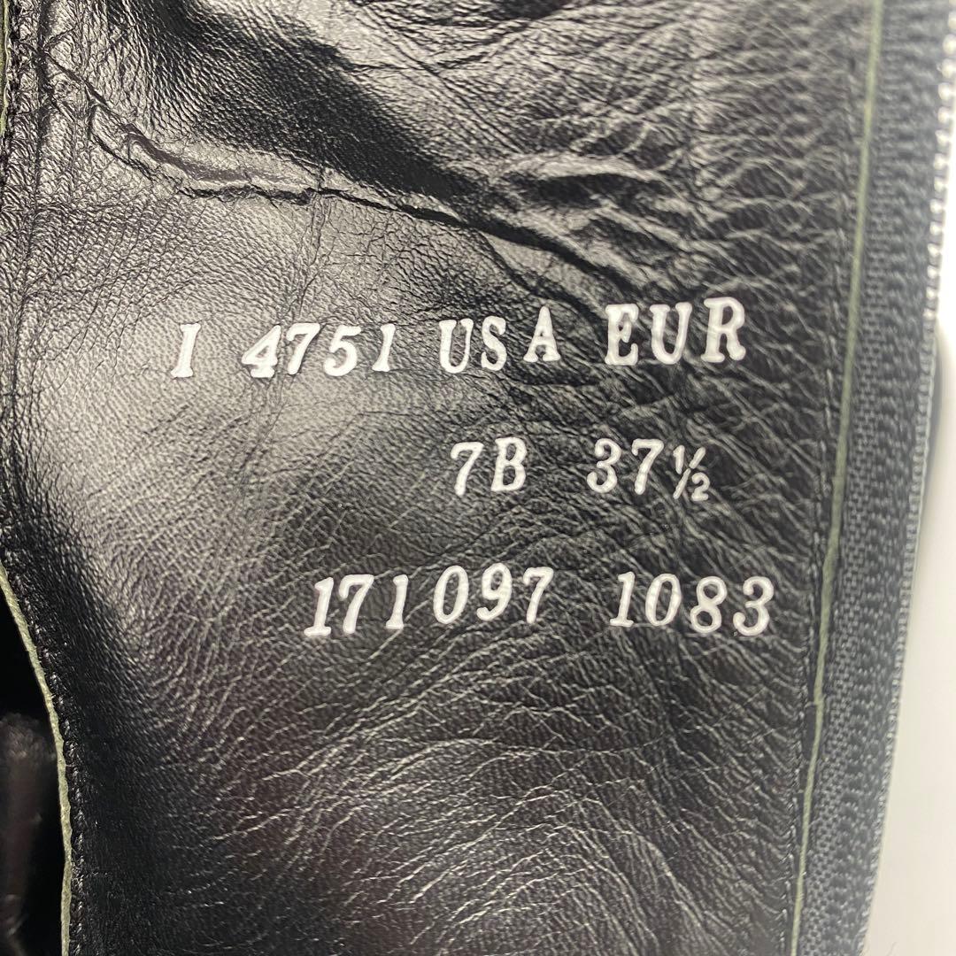 90s vintage スタッズハーネスブーツ 黒24cm 37.5 y2k