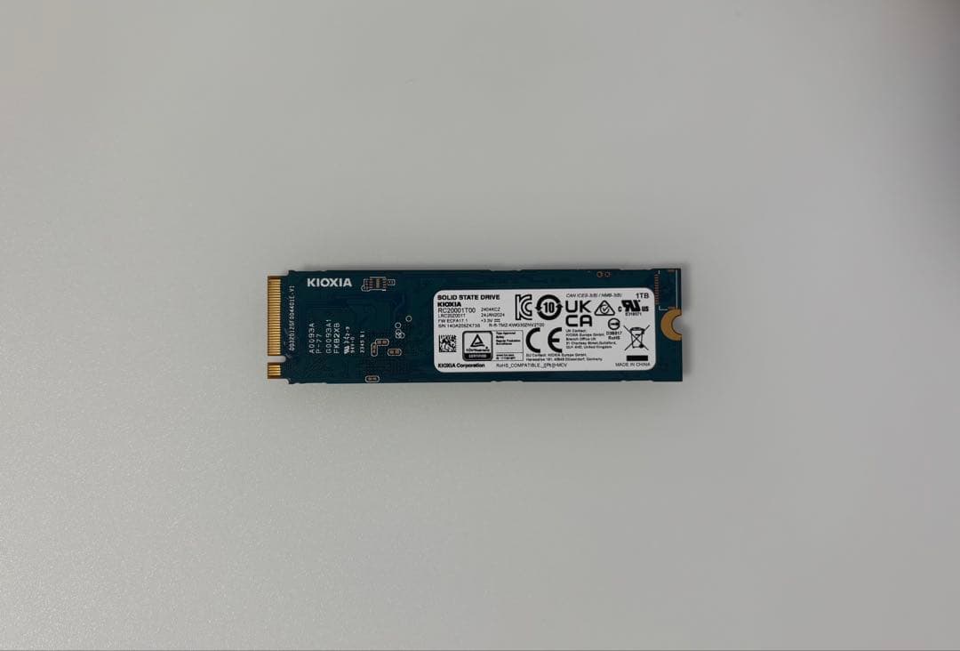 内蔵型SSD KIOXIA EXCERIA G2 1000GB SSD