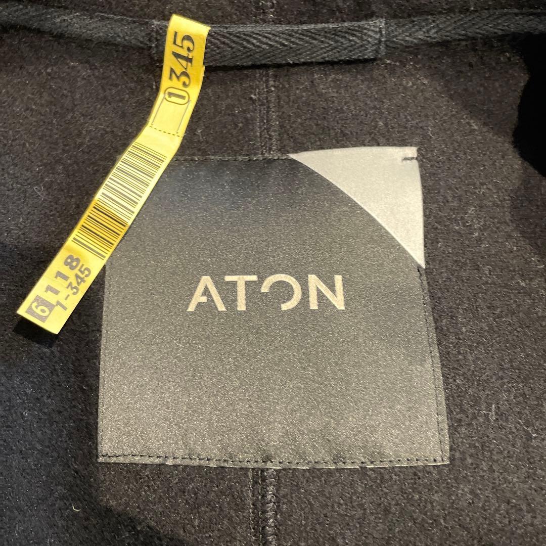 ふ*郎様 ATON エイトン フード付 ロングコート