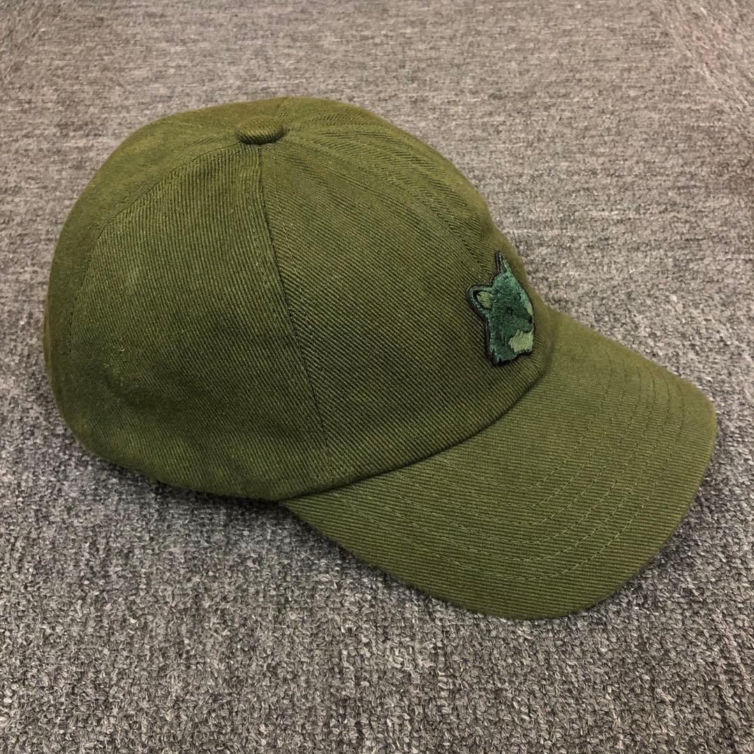 即決 Maison Kitsune メゾンキツネ キャップ 帽子 カーキ
