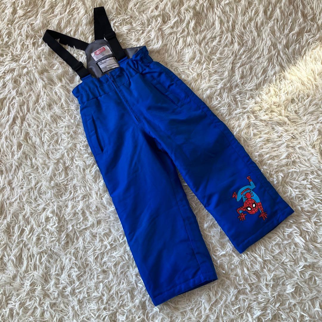 #4Q✨ MARVEL✨スキーウェア スパイダーマン 上下セット110キッズ