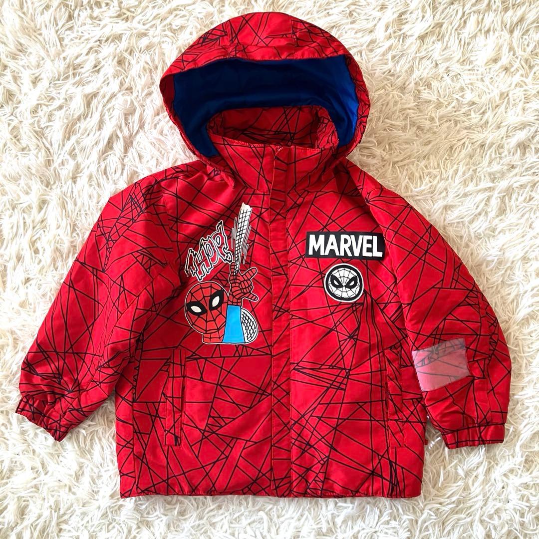 #4Q✨ MARVEL✨スキーウェア スパイダーマン 上下セット110キッズ
