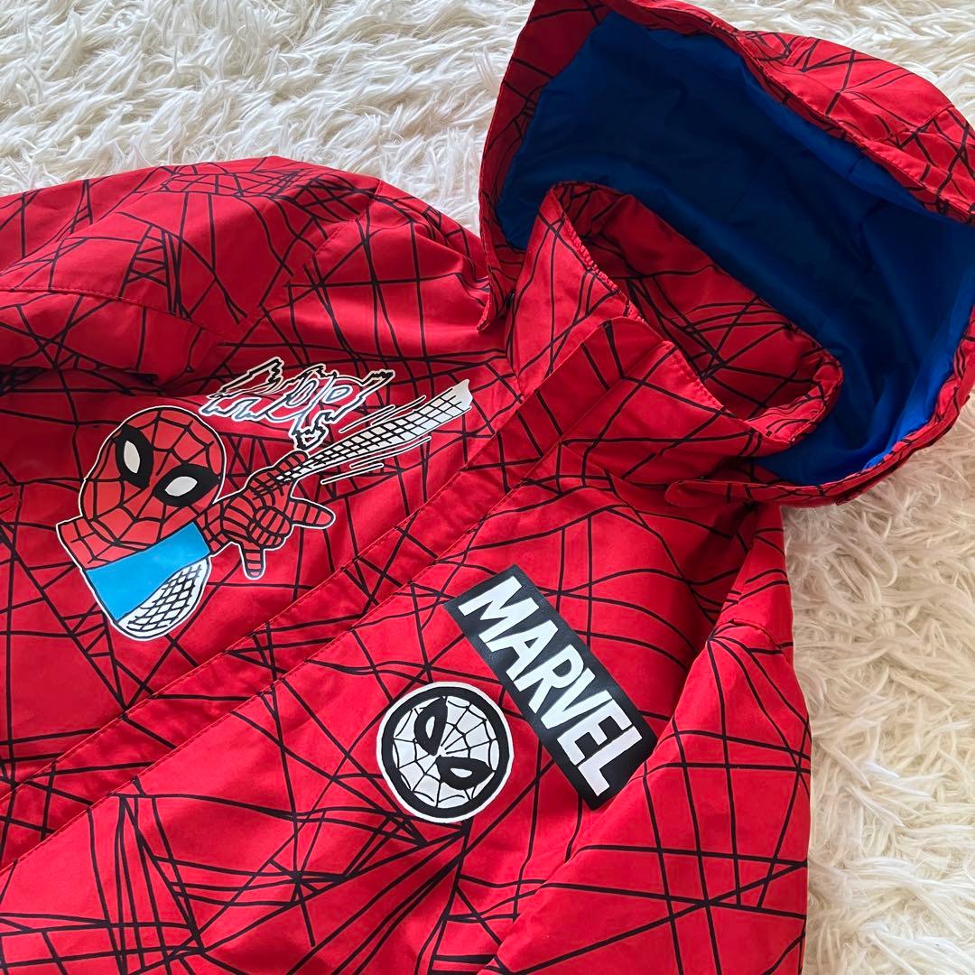 #4Q✨ MARVEL✨スキーウェア スパイダーマン 上下セット110キッズ