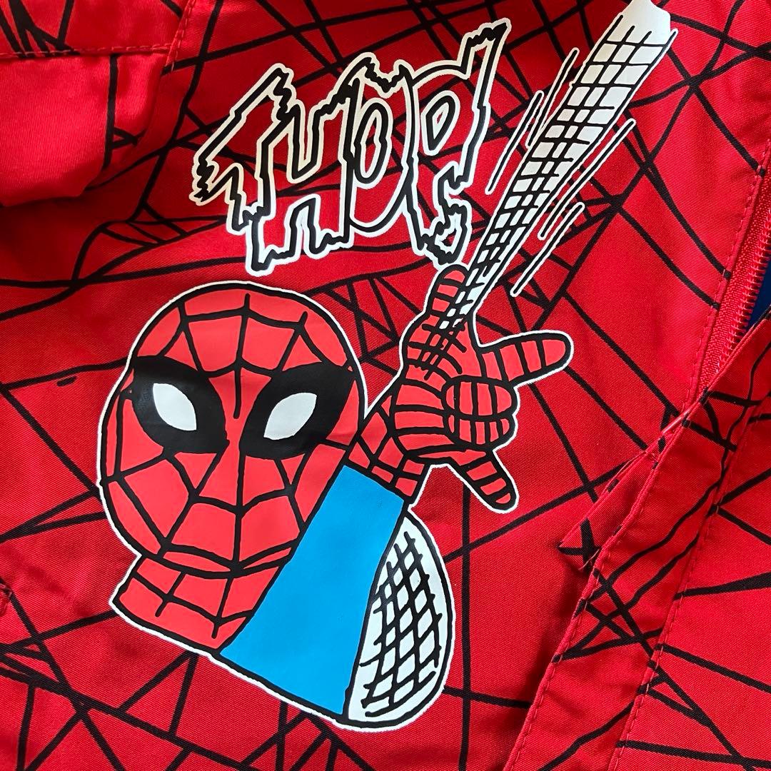 #4Q✨ MARVEL✨スキーウェア スパイダーマン 上下セット110キッズ