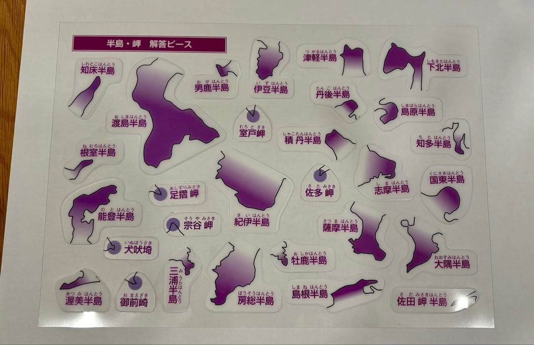 白地図ピース スタディアップ スーパー暗記アイテム 重ねて覚える191ピース